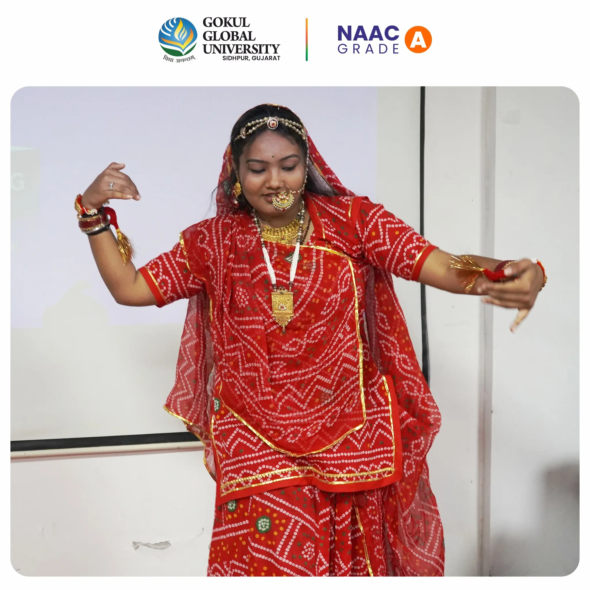 Gokul Global University Dance Photos